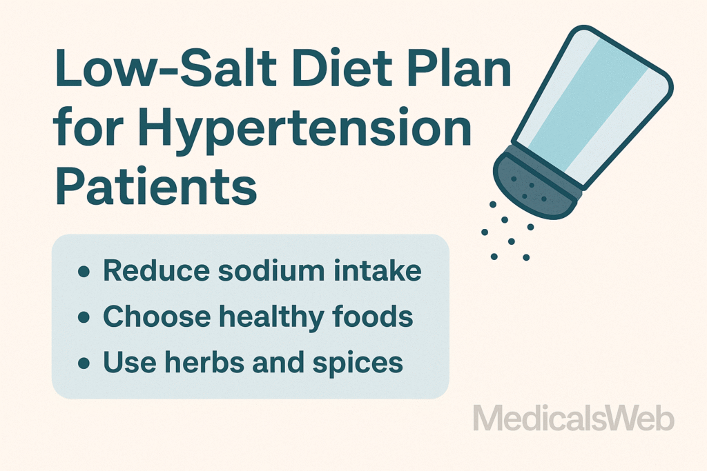 A low salt diet helps reduce fluid retention, improves heart health,