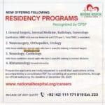 fcps residency in national hospital lahore