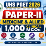 UHS PGET 2026 Paper-II Medicine & Allied