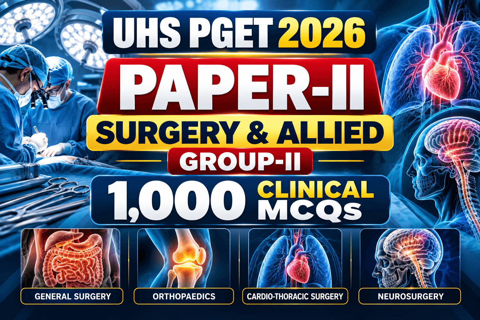 UHS PGET Surgery Group-II MCQs