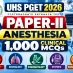 UHS PGET 2026 Anesthesia MCQs