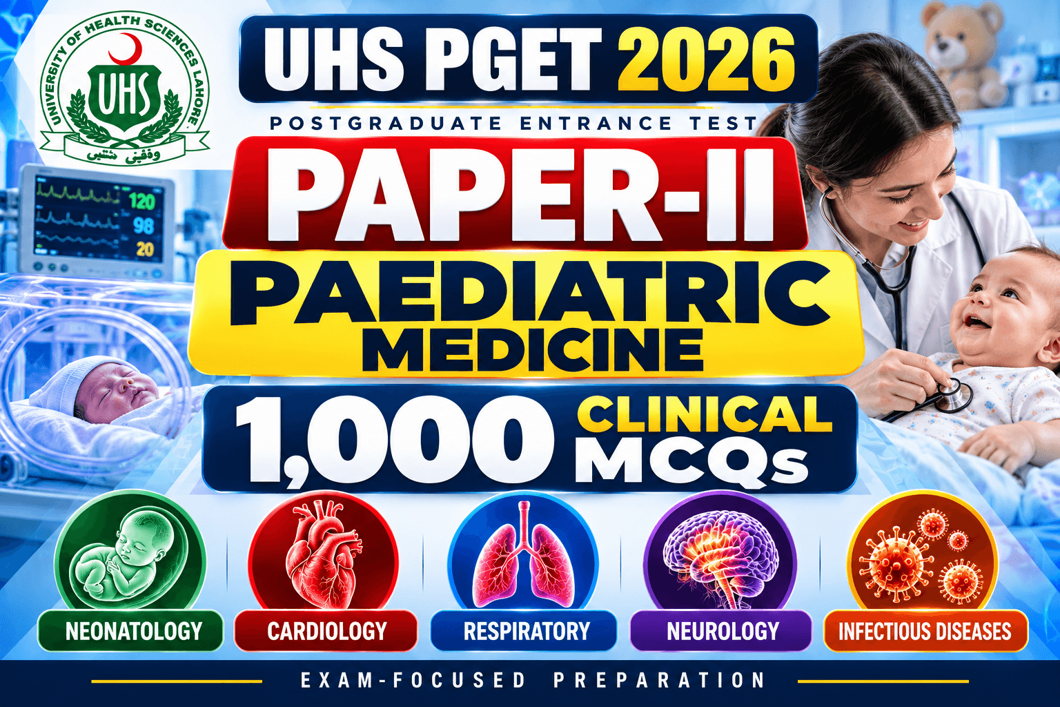 UHS PGET paediatric MCQs